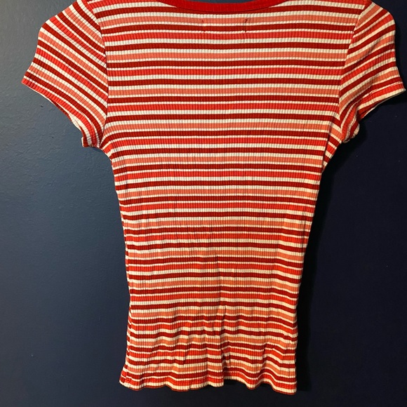 Fitted Striped Tee - Picture 2 of 3